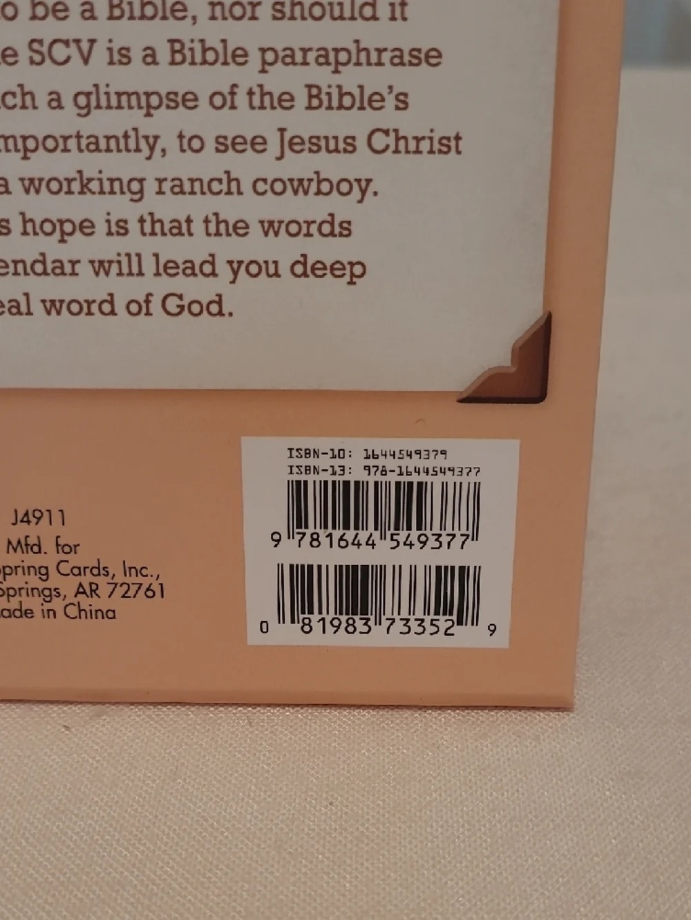 Cowboy Bible Verses Flip Calendar
